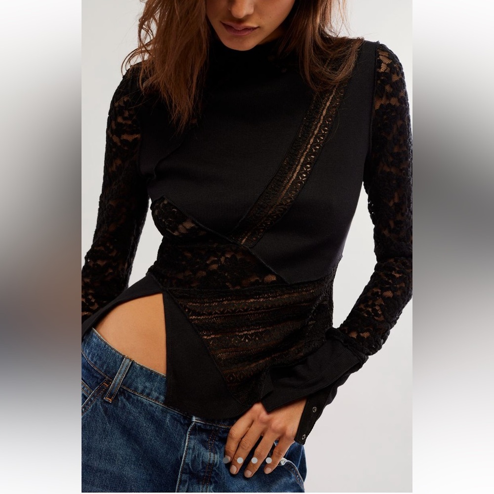 Free People First Frost Layering Top NWT Large